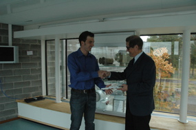Thomas Ott and Prof. Bengt Hultqvist