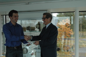 Thomas Ott and Prof. Bengt Hultqvist